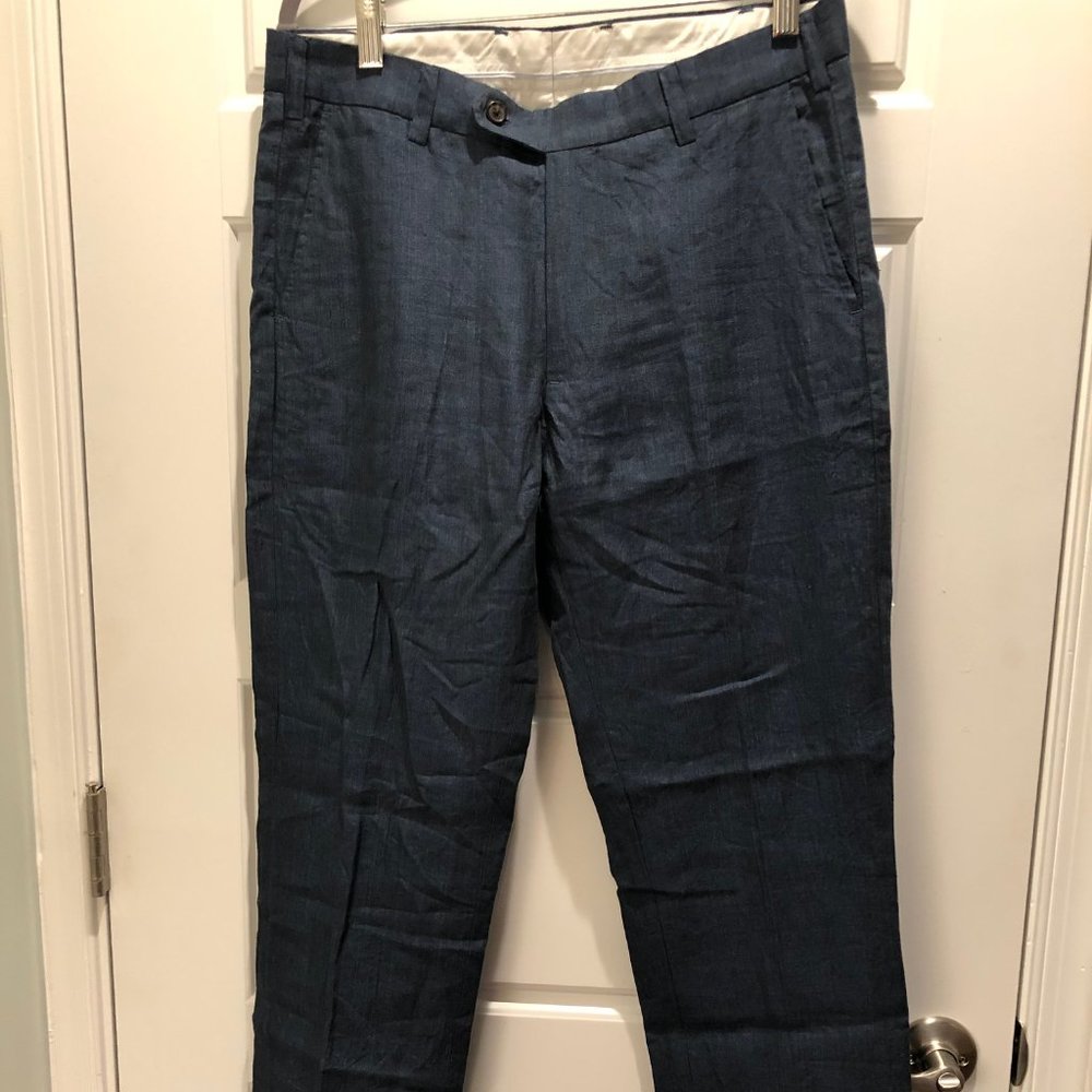 Spier & Mackay Blue Linen Trousers